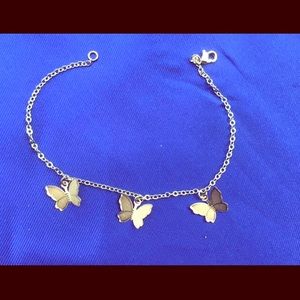 Gold butterfly anklet 🦋